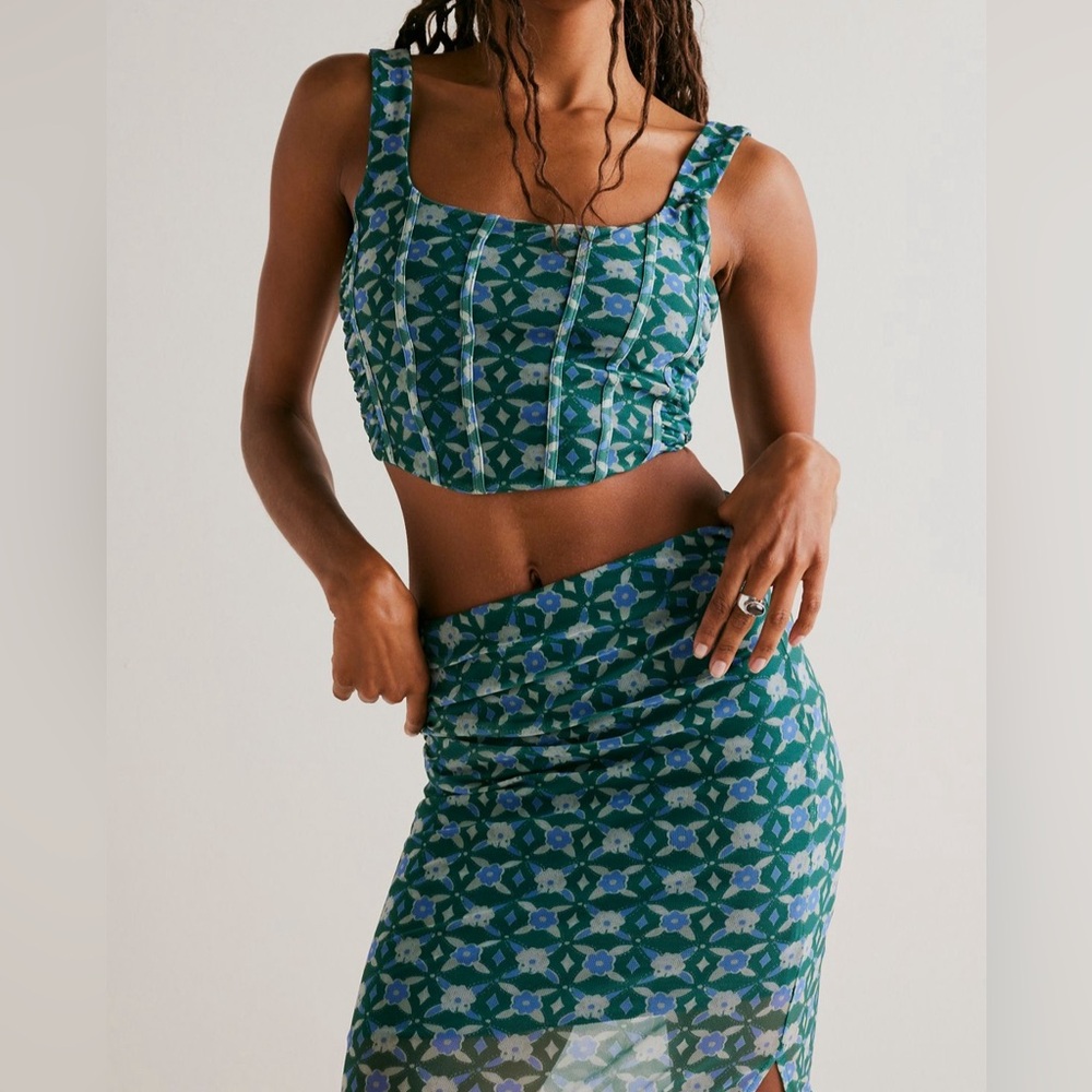 Free People Galaxy Corset Set